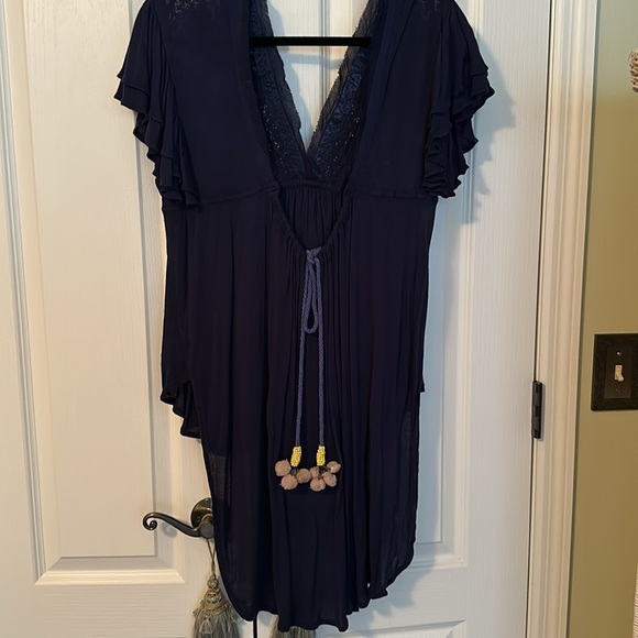 Free People Nueva Fiesta Boho Hi-Lo Top, Sz M, NWOT - Picture 3 of 8